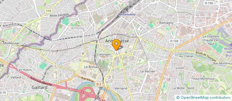 localisation de l'entreprise LE BISTROT à ANNEMASSE
