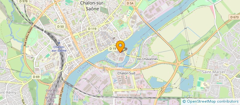 localisation de l'entreprise LE BISTROT à CHALON-SUR-SAONE