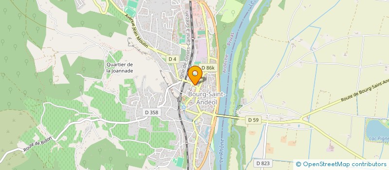 localisation de l'entreprise LE BISTROT à BOURG-SAINT-ANDEOL