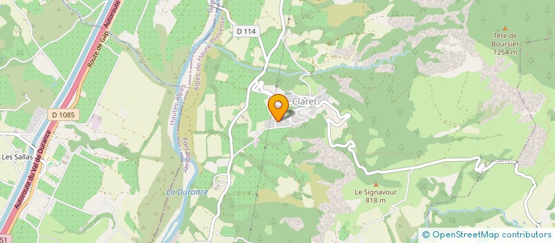 localisation de l'entreprise LE BISTROT  CLARET