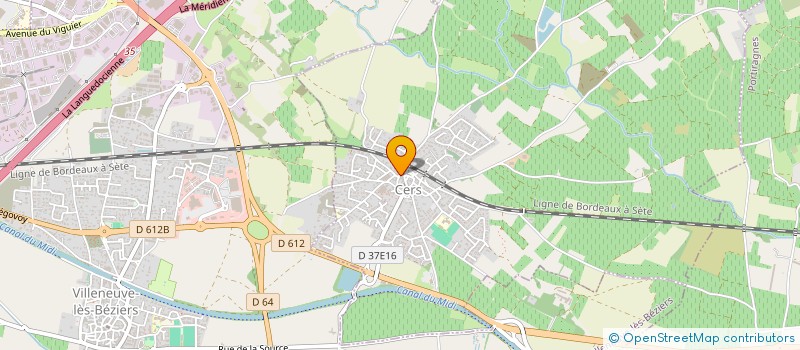 localisation de l'entreprise LE BISTROT CERSOIS  CERS
