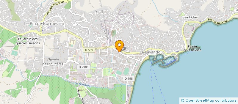 localisation de l'entreprise LE BISTROT D'ARTHUR à LE LAVANDOU