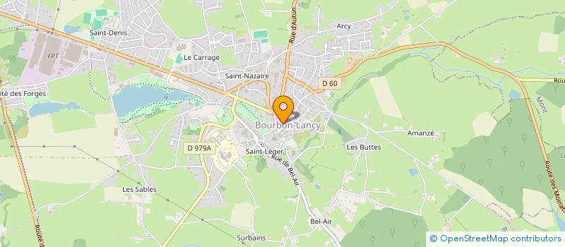 localisation de l'entreprise LE BISTROT D'AUREL  BOURBON LANCY