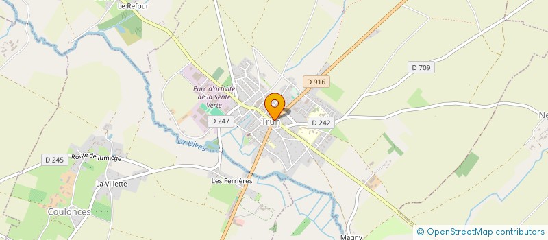 localisation de l'entreprise LE BISTROT D'AXEL à TRUN