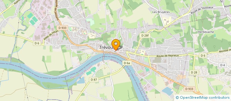 localisation de l'entreprise LE BISTROT DE CAUDALIE à TREVOUX