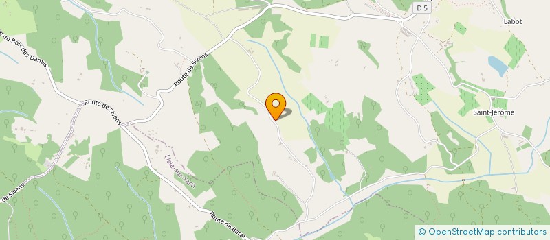 localisation de l'entreprise LE BISTROT DE GAILLAC  CAHUZAC-SUR-VERE