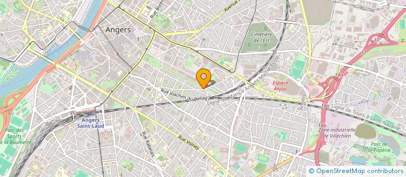 localisation de l'entreprise LE BISTROT DE L'AVENUE à ANGERS