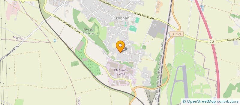 localisation de l'entreprise LE BISTROT DE L'AVIATION  PUSIGNAN