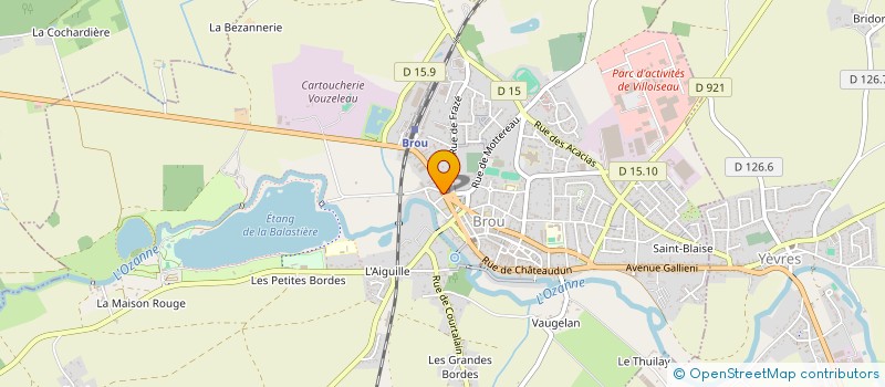 localisation de l'entreprise LE BISTROT DE L'OZANNE à BROU