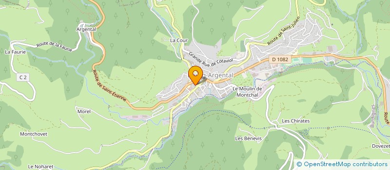 localisation de l'entreprise LE BISTROT DE LA FAMILLE  BOURG-ARGENTAL