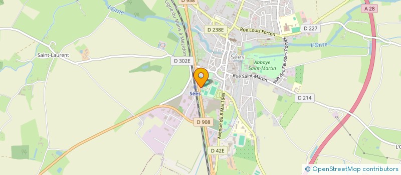 localisation de l'entreprise LE BISTROT DE LA GARE à SEES