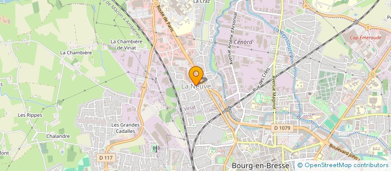 localisation de l'entreprise LE BISTROT DE LA NEUVE à VIRIAT