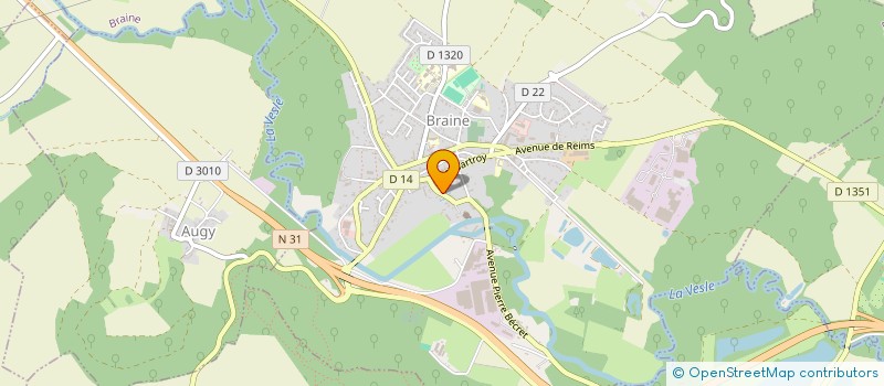 localisation de l'entreprise LE BISTROT DE LA VESLE  BRAINE