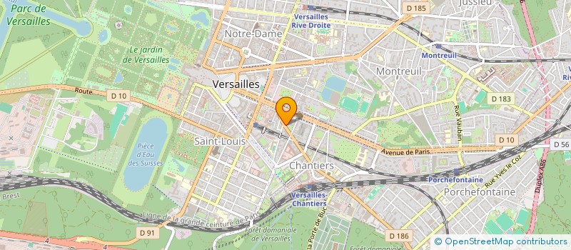 localisation de l'entreprise LE BISTROT DE VERSAILLES à VERSAILLES