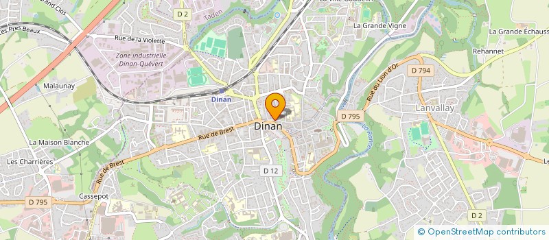 localisation de l'entreprise LE BISTROT DES ARTISTES  DINAN