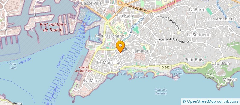 localisation de l'entreprise LE  BISTROT DES CANAILLES  TOULON