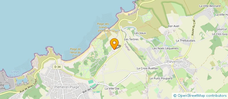 localisation de l'entreprise LE BISTROT DES CAPS  FREHEL