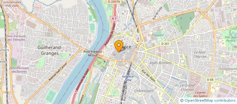 localisation de l'entreprise LE BISTROT DES CLERCS à VALENCE