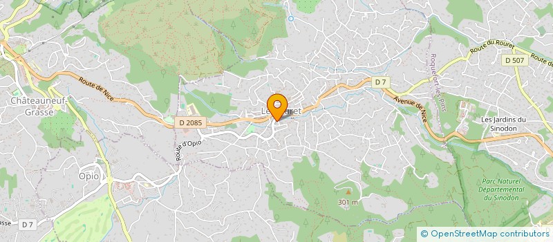 localisation de l'entreprise LE BISTROT DES COLLINES  LE ROURET