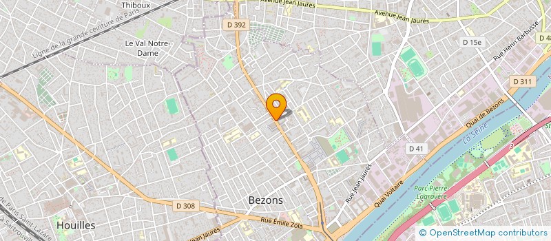 localisation de l'entreprise LE BISTROT DES DROITS DE L HOMME à BEZONS