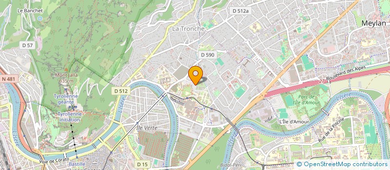localisation de l'entreprise LE BISTROT DES ERUDITS  LA TRONCHE