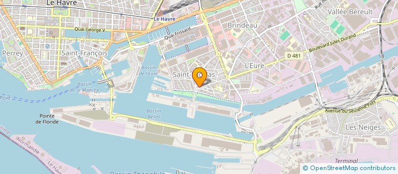 localisation de l'entreprise LE BISTROT DES GRANDS BASSINS à LE HAVRE