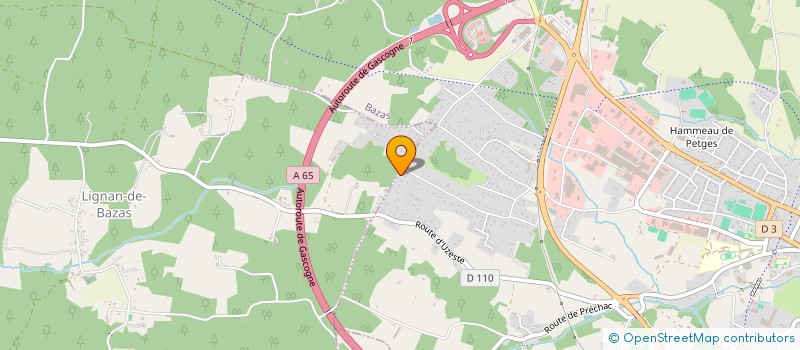 localisation de l'entreprise LE BISTROT DES HALLES  BAZAS