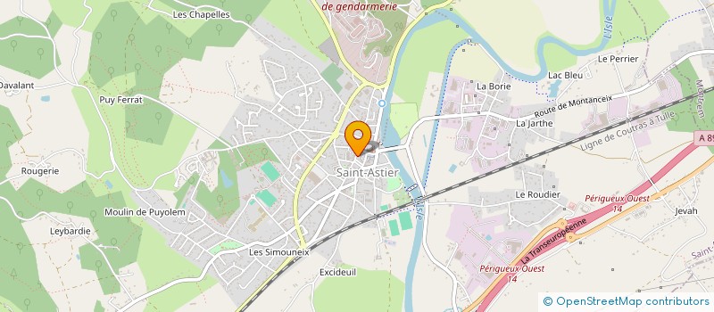 localisation de l'entreprise LE BISTROT DES HALLES à SAINT-ASTIER