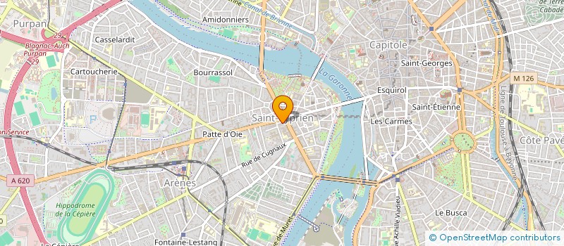 localisation de l'entreprise LE BISTROT DES HALLES ST CYPRIEN à TOULOUSE