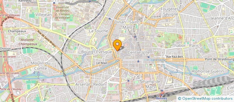 localisation de l'entreprise LE BISTROT DES REMPARTS à RENNES