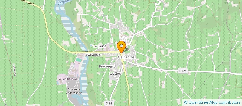 localisation de l'entreprise LE BISTROT DES VIGNES  CAIRANNE