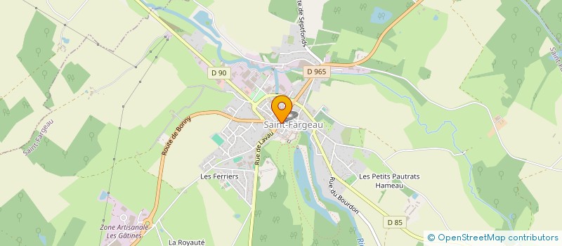 localisation de l'entreprise LE BISTROT DU CHATEAU à SAINT-FARGEAU