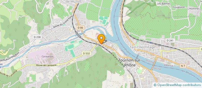 localisation de l'entreprise LE BISTROT DU COIN à TOURNON-SUR-RHONE