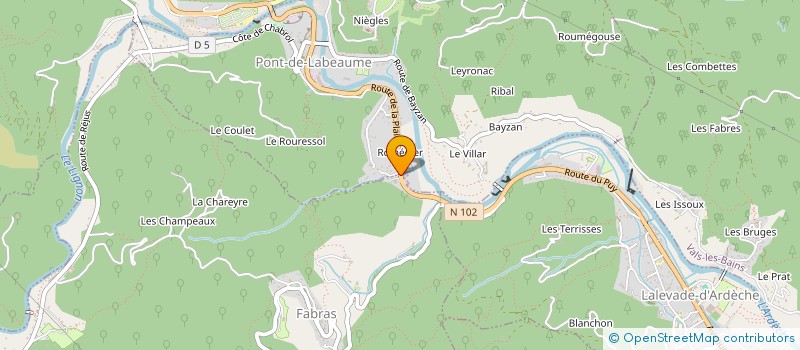 localisation de l'entreprise LE BISTROT DU JARDIN  FABRAS