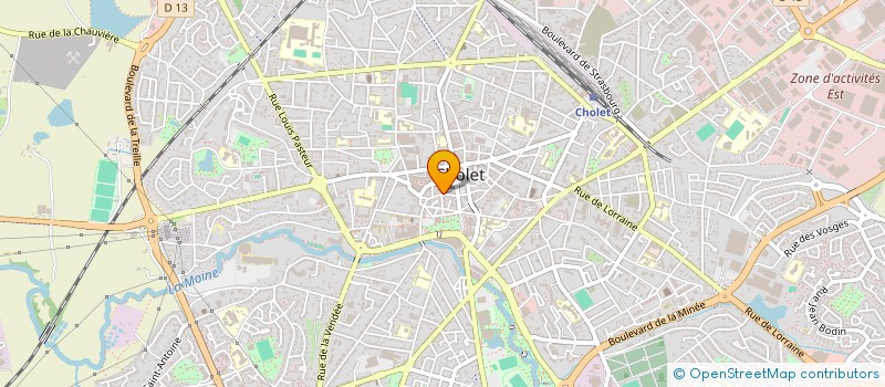localisation de l'entreprise LE BISTROT DU MARCHE à CHOLET