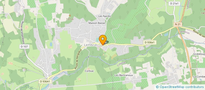 localisation de l'entreprise LE BISTROT DU PALAIS à LEMBRAS