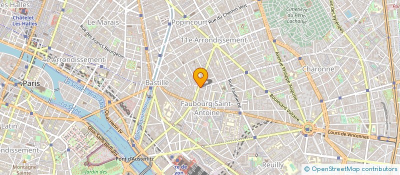 localisation de l'entreprise LE BISTROT DU PEINTRE à PARIS