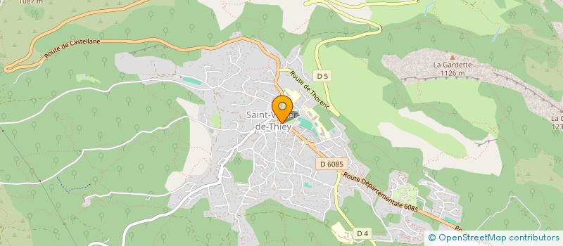localisation de l'entreprise LE BISTROT DU PRE à SAINT-VALLIER-DE-THIEY
