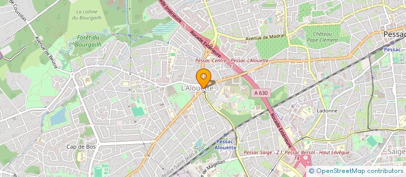 localisation de l'entreprise LE BISTROT DU ROND POINT  PESSAC