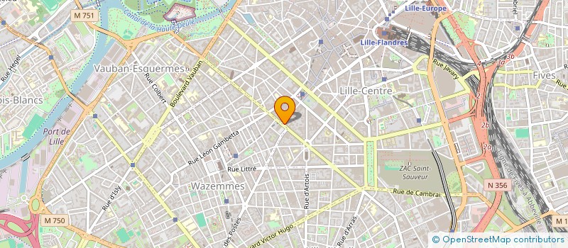 localisation de l'entreprise LE BISTROT DU THEATRE à LILLE