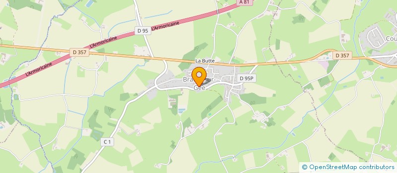 localisation de l'entreprise LE BISTROT DU VILLAGE  BRAINS-SUR-GEE