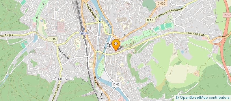 localisation de l'entreprise LE BISTROT GOURMAND à EPINAL