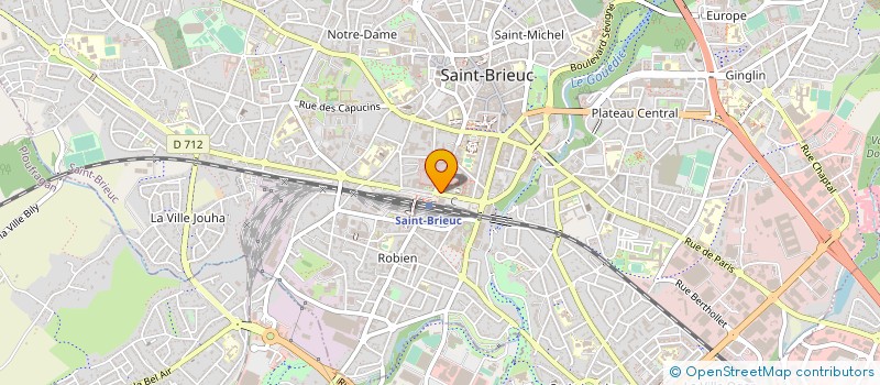 localisation de l'entreprise LE BISTROT GOURMAND à SAINT-BRIEUC