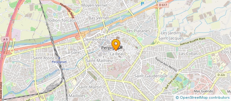 localisation de l'entreprise LE BISTROT GOURMAND SARL  PERPIGNAN