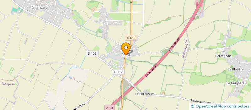 localisation de l'entreprise LE BISTROT GOURMET  GRANZAY-GRIPT