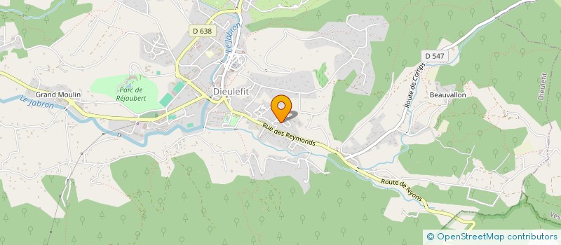 localisation de l'entreprise LE BISTROT LYONNAIS  DIEULEFIT