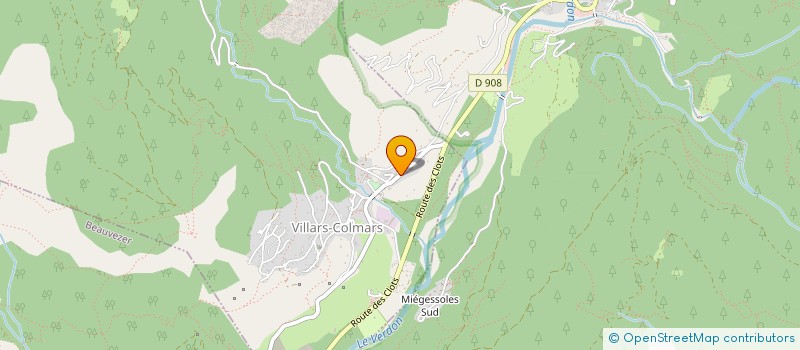 localisation de l'entreprise LE BISTROT VILLAROIS  VILLARS-COLMARS