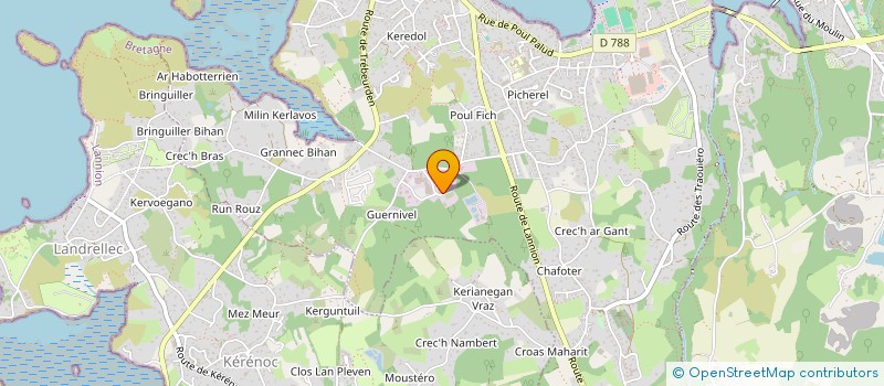 localisation de l'entreprise LE BIVIC à TREGASTEL