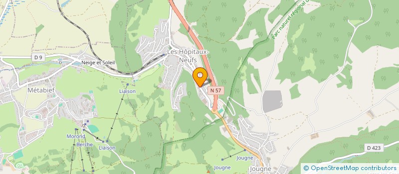 localisation de l'entreprise LE BIVOUAC  LES HOPITAUX-NEUFS