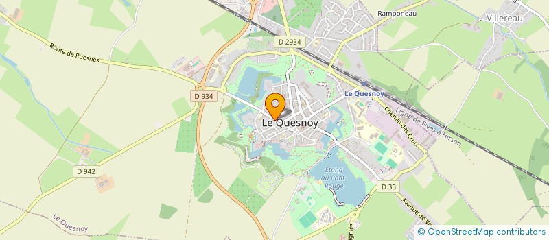 localisation de l'entreprise LE BIVOUAC  LE QUESNOY